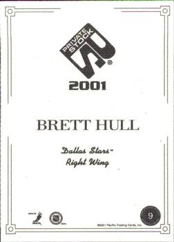 2000-01 Pacific Private Stock - Artist's Canvas #9 Brett Hull Back