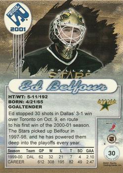 2000-01 Pacific Private Stock - Gold #30 Ed Belfour Back