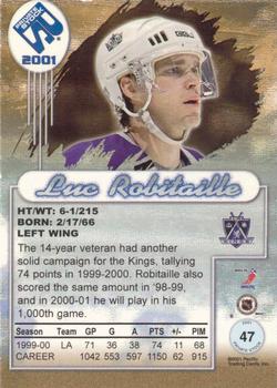 2000-01 Pacific Private Stock - Gold #47 Luc Robitaille Back