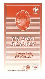 2000-01 Pacific Private Stock - PS-2001 Action #25 Pavel Bure Back
