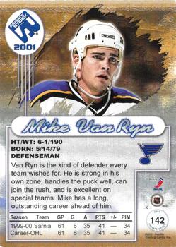 2000-01 Pacific Private Stock - Retail #142 Mike Van Ryn Back