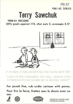 1993-94 Parkhurst - Parkie Reprints #PR-37 Terry Sawchuk Back