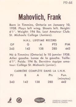 1993-94 Parkhurst - Parkie Reprints #PR-44 Frank Mahovlich Back