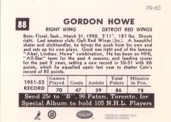 1993-94 Parkhurst - Parkie Reprints #PR-60 Gordie Howe Back