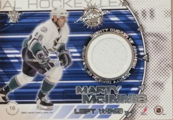 2000-01 Pacific Vanguard - Dual Game-Worn Patches #16 Eric Daze / Marty McInnis Back