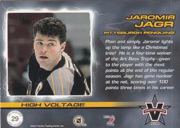 2000-01 Pacific Vanguard - High Voltage #29 Jaromir Jagr Back