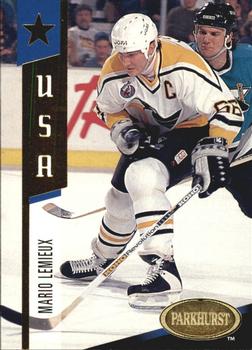 1993-94 Parkhurst - USA / Canada Gold #G2 Mario Lemieux Front