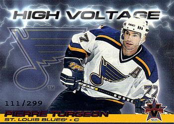 2000-01 Pacific Vanguard - High Voltage Red #30 Pierre Turgeon Front