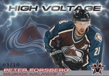 2000-01 Pacific Vanguard - High Voltage Silver #7 Peter Forsberg Front