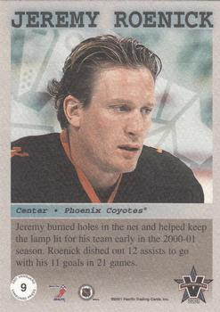 2000-01 Pacific Vanguard - Press East/West #9 Jeremy Roenick Back