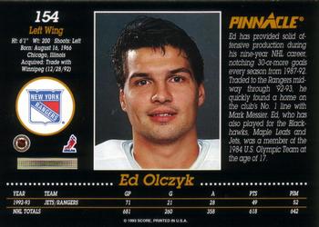 1993-94 Pinnacle #154 Ed Olczyk Back