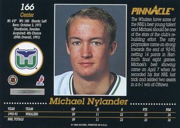 1993-94 Pinnacle #166 Michael Nylander Back