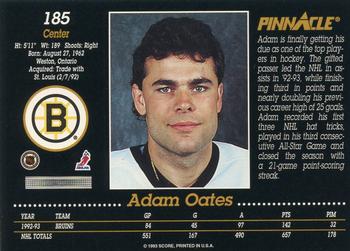 1993-94 Pinnacle #185 Adam Oates Back