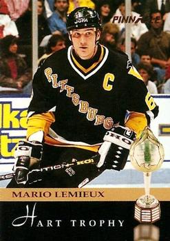 1993-94 Pinnacle #221 Mario Lemieux Front