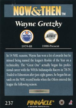 1993-94 Pinnacle #237 Wayne Gretzky Back