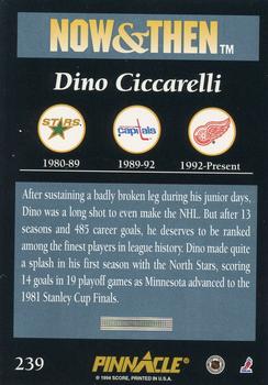 1993-94 Pinnacle #239 Dino Ciccarelli Back