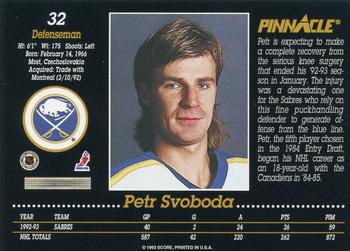 1993-94 Pinnacle #32 Petr Svoboda Back