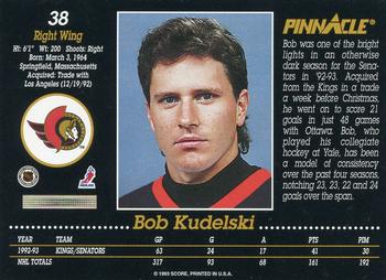 1993-94 Pinnacle #38 Bob Kudelski Back