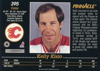 1993-94 Pinnacle #395 Kelly Kisio Back
