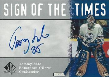 2000-01 SP Authentic - Sign of the Times #TS Tommy Salo Front