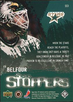 2000-01 SP Authentic - Super Stoppers #SS3 Ed Belfour Back