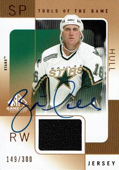 2000-01 SP Game Used - Tools of the Game Autographed Bronze #A-BR Brett Hull Front