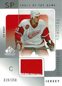 2000-01 SP Game Used - Tools of the Game Exclusives #SF Sergei Fedorov Front