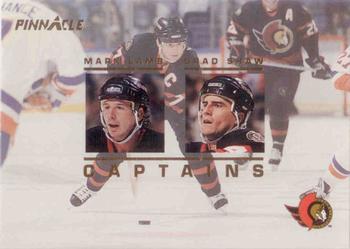 1993-94 Pinnacle - Captains #CA16 Mark Lamb / Brad Shaw Front