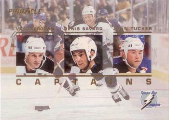 1993-94 Pinnacle - Captains #CA22 Marc Bergevin / Denis Savard / John Tucker Front