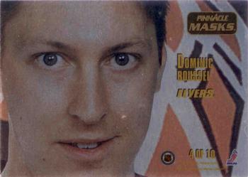 1993-94 Pinnacle - Masks #4 Dominic Roussel Back