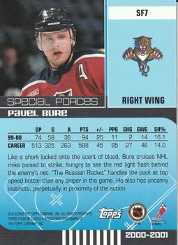 2000-01 Stadium Club - Special Forces #SF7 Pavel Bure Back