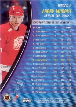 2000-01 Topps - 1000-Point Club #1000PC-8 Larry Murphy Back