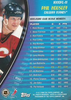 2000-01 Topps - 1000-Point Club #1000PC-11 Phil Housley Back