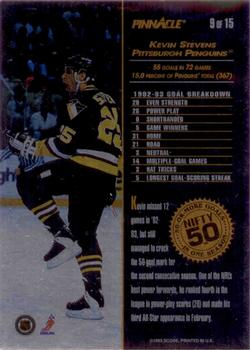 1993-94 Pinnacle - Nifty 50 #9 Kevin Stevens Back