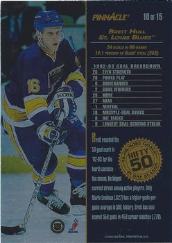 1993-94 Pinnacle - Nifty 50 #10 Brett Hull Back