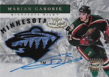 2000-01 Topps Gold Label - Autographs #GLA-MG Marian Gaborik Front