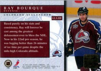 2000-01 Topps Gold Label - Autographs #GLA-RB Ray Bourque Back
