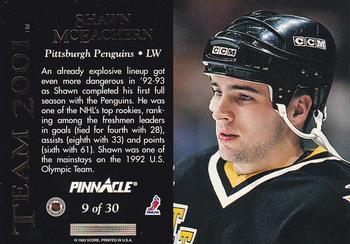 1993-94 Pinnacle - Team 2001 #9 Shawn McEachern Back