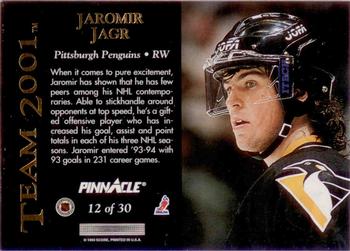 1993-94 Pinnacle - Team 2001 #12 Jaromir Jagr Back
