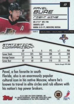 2000-01 Topps Gold Label - Class 2 #8 Pavel Bure Back