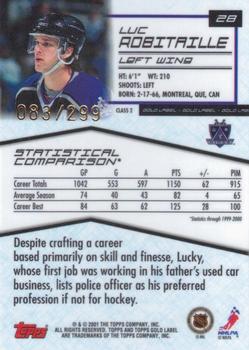 2000-01 Topps Gold Label - Class 2 Gold #28 Luc Robitaille Back