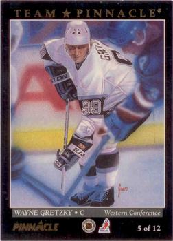1993-94 Pinnacle - Team Pinnacle #5 Wayne Gretzky / Mario Lemieux Front