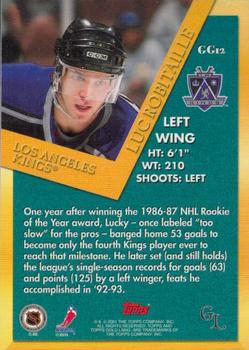 2000-01 Topps Gold Label - Golden Greats #GG12 Luc Robitaille Back