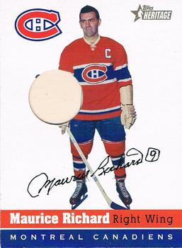 2000-01 Topps Heritage - The Original Six Arena Relics #OSA-MR Maurice Richard Front