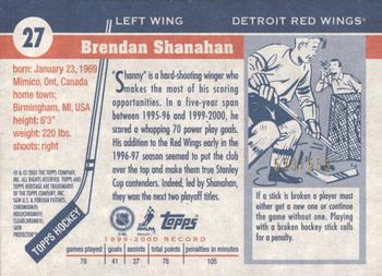 2000-01 Topps Heritage - Chrome #27 Brendan Shanahan Back