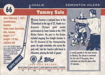 2000-01 Topps Heritage - Chrome #66 Tommy Salo Back