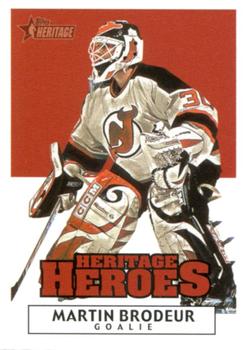 2000-01 Topps Heritage - Heroes #HH6 Martin Brodeur Front
