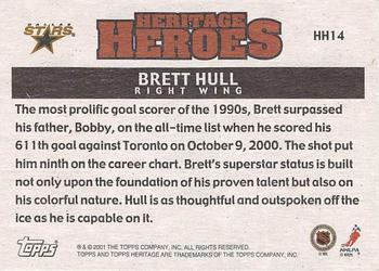 2000-01 Topps Heritage - Heroes #HH14 Brett Hull Back