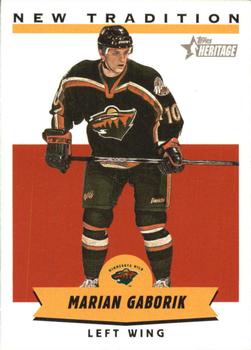2000-01 Topps Heritage - New Tradition #NT10 Marian Gaborik Front