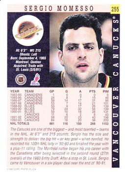 1993-94 Score #255 Sergio Momesso Back